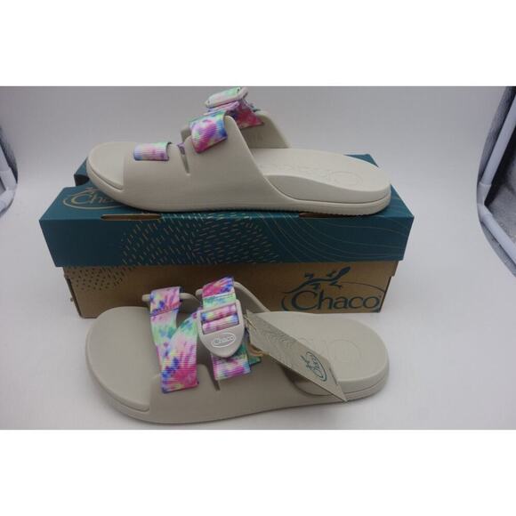 NEW Chaco Chillos Slide Light Tie Dye Comfort Slip On Sandal Slide Women's 9 - Picture 4 of 11